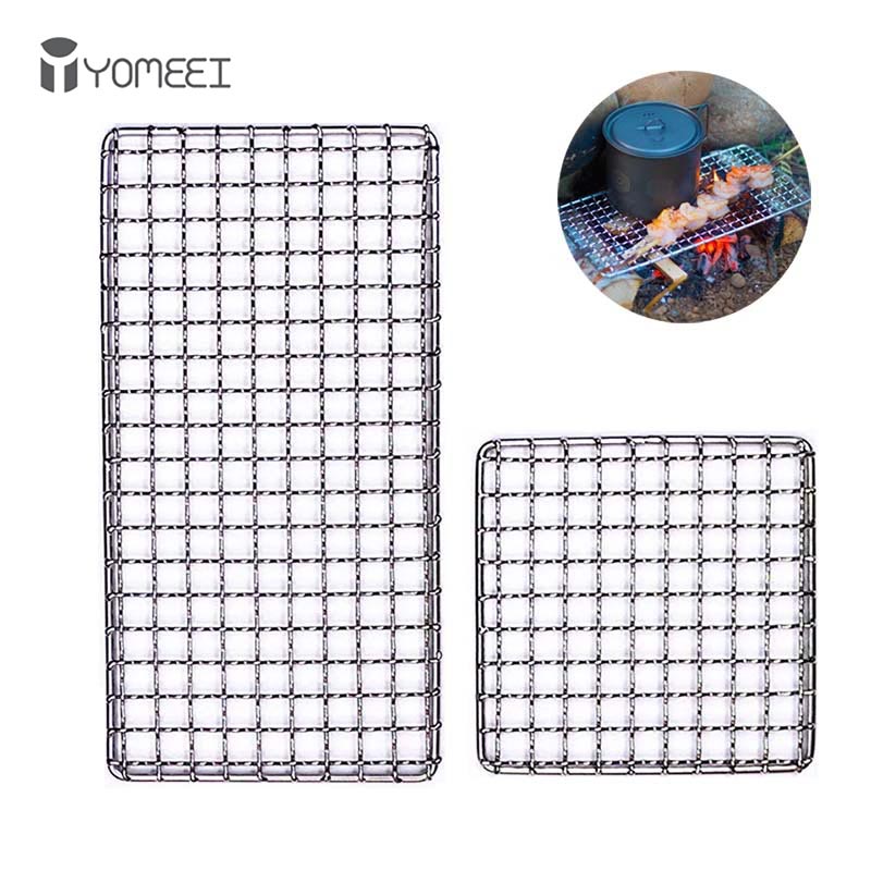Camping Cooking Candle - YOMEEI 2Pcs Stainless Steel BBQ Grill