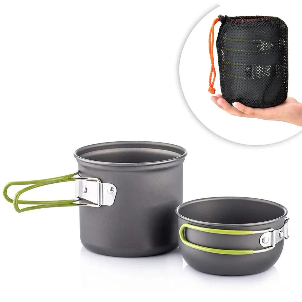 Camping Cooking Pack - Camping Cookware Mess Kit Ultralight Camping