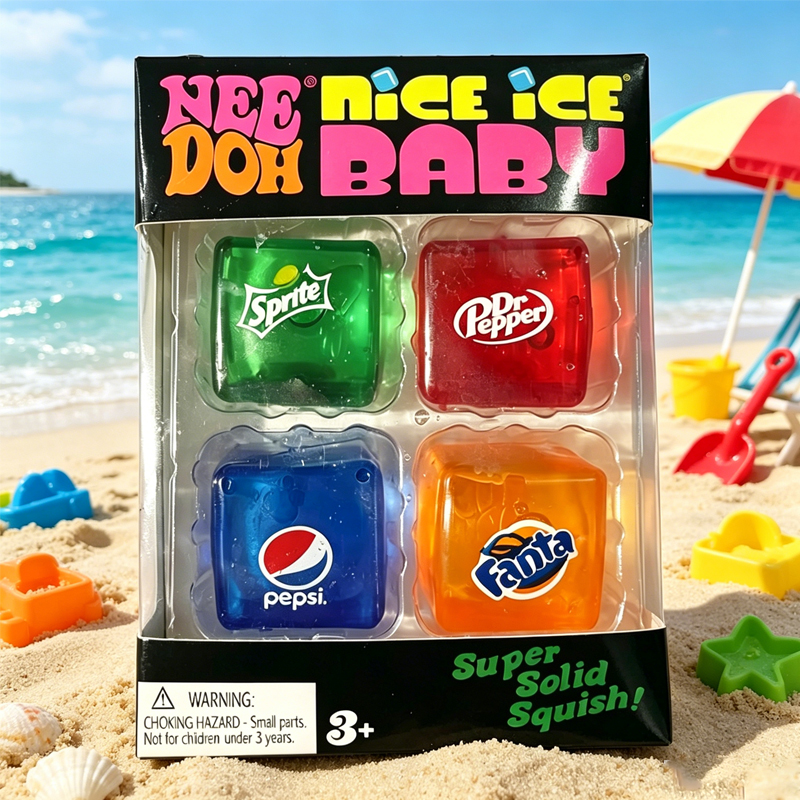 Fire Starter Cube - Squishy// Schylling NeeDoh Nice Cube Sensory