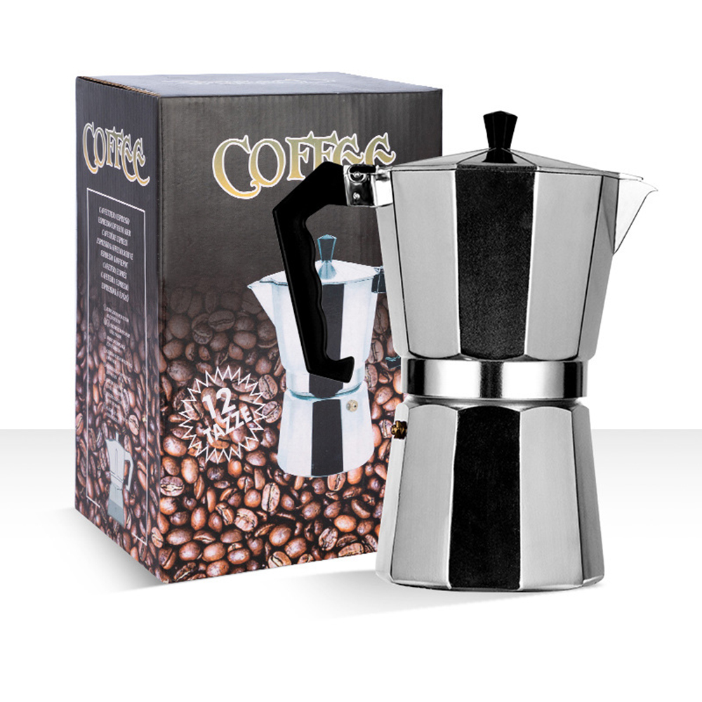 Camping Cooking Gear - Moka Pot Aluminum Octagonal Italian Espresso