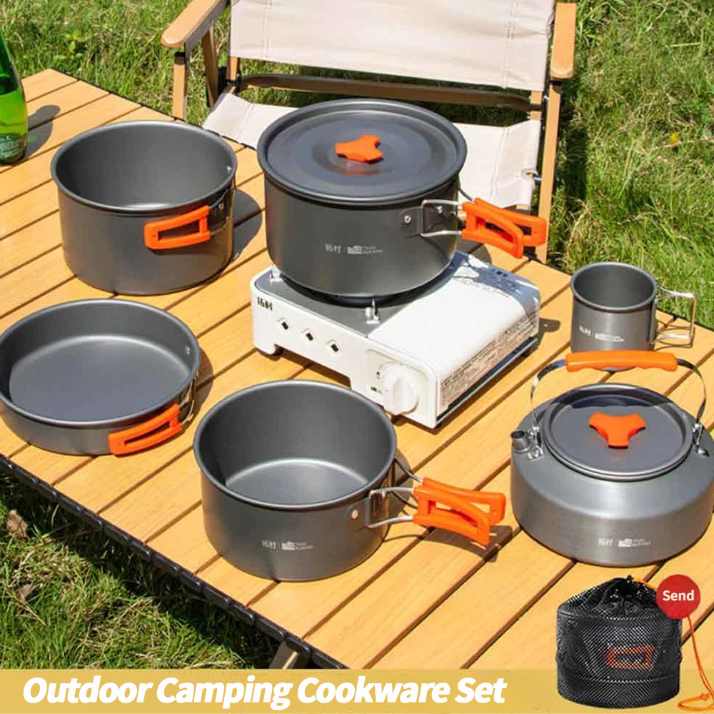 Camping Cooking Pack - Camping Cookware Set Outdoor Cooking Ultralight