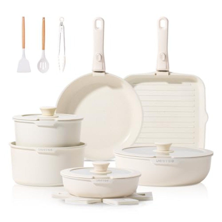 25pcs Non Stick Detachable Han - Camping Cooking Set Detachable Handle 评论和价格