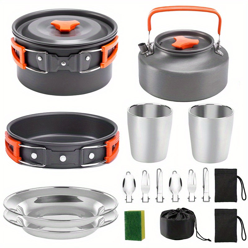 17pcs Camping Cookware Set, Po - Camping Outdoor Cooking Set 评论和价格