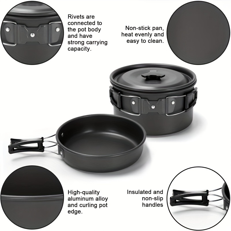 17pcs Camping Cookware Set, Po - Camping Outdoor Cooking Set 评论和价格