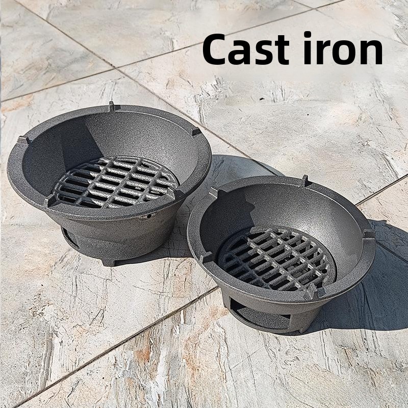 Traditional Cast Iron Carbon S - Camping Cooking Fire Pit 评论和价格
