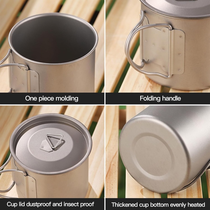 Titanium Camping Mug with Fold - Camping Cooking Pack 评论和价格