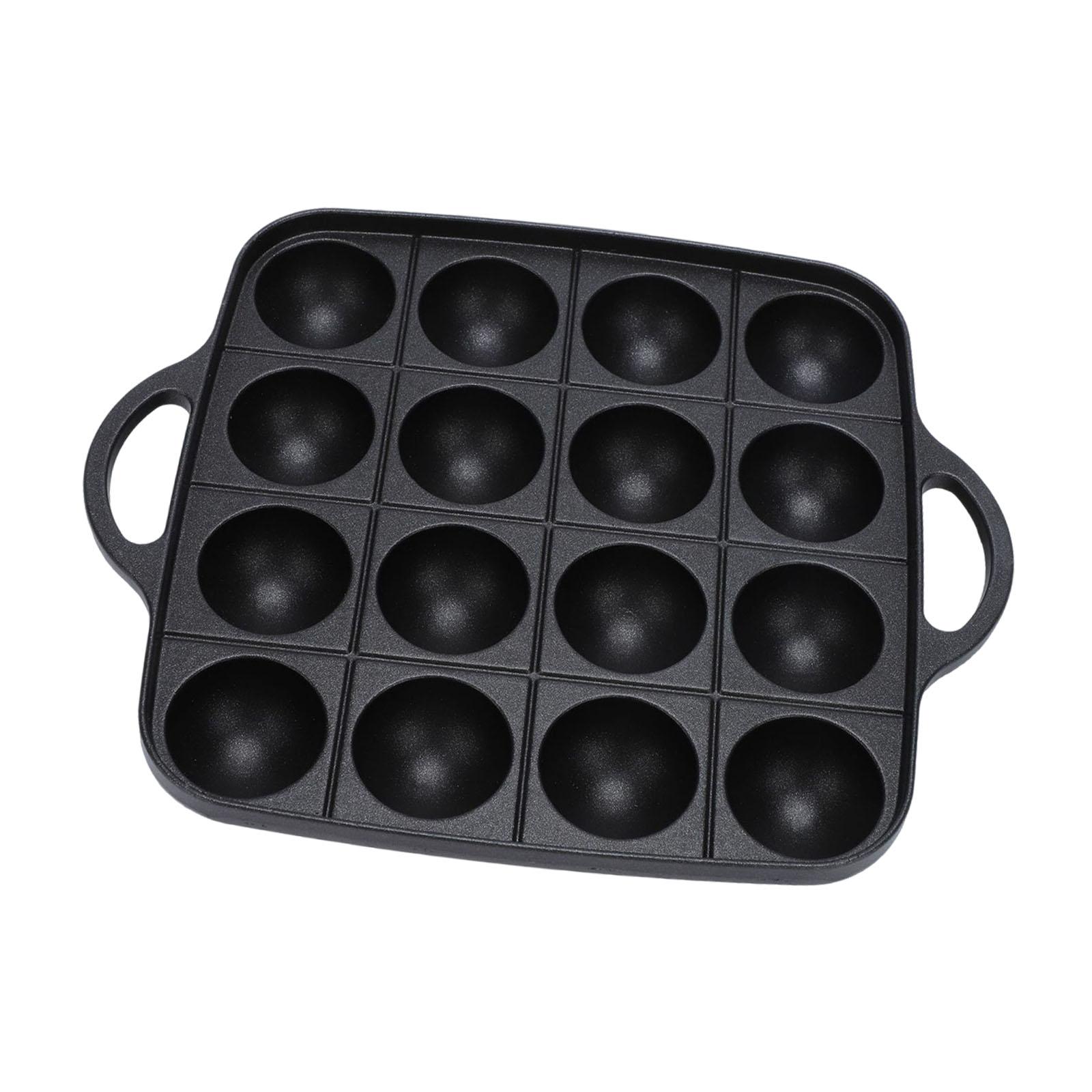 Takoyaki Grill Pan 16 Cavities - Camping Cooking Cast Iron 评论和价格