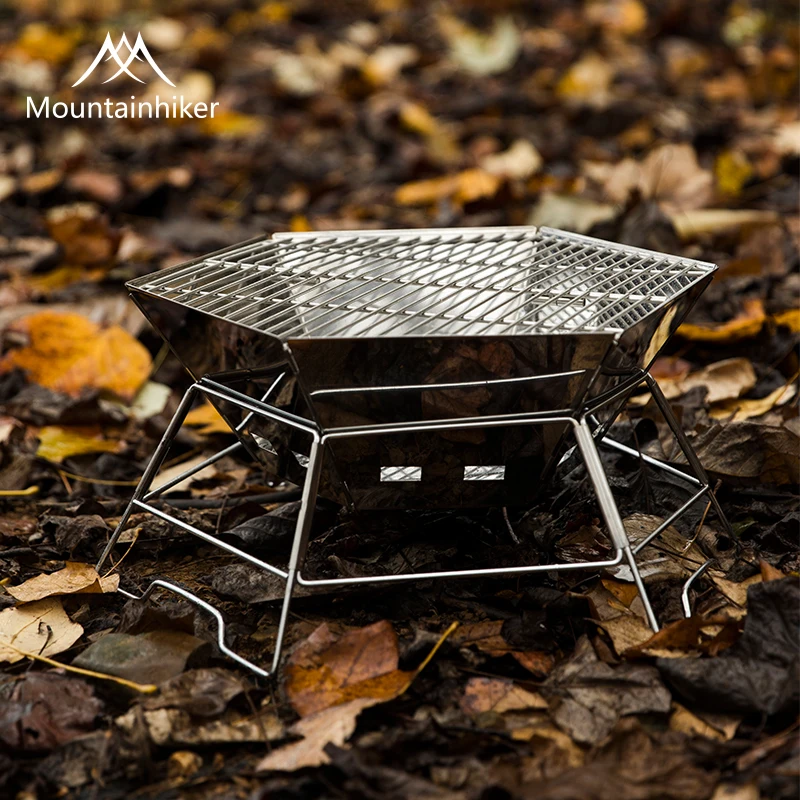 MOUNDAINHIKER Camping BBQ Port - Camping Cooking Fire Pit 评论和价格