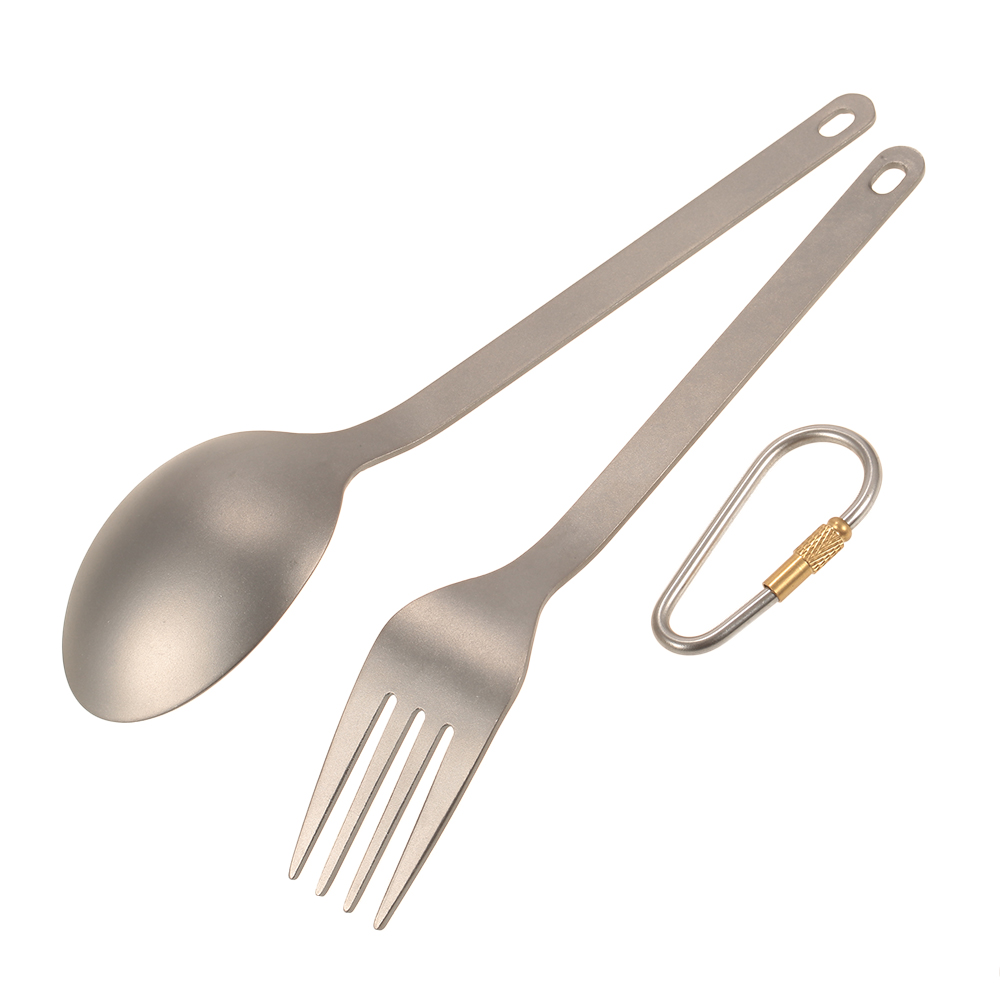 TOMSHOO Titanium Tableware Din - Camping Cooking Cutlery Set 评论和价格