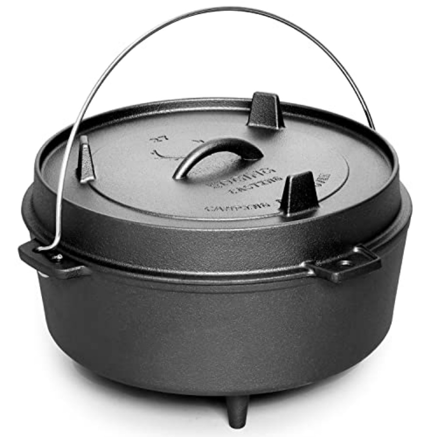 Pre-Seasoned Cast Iron Dutch O - Camp Dutch Oven Cast 评论和价格