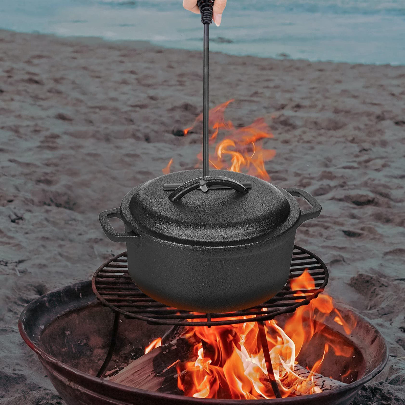 19.5cm Dutch Oven Lid Lifter C - Camp Dutch Oven Cast 评论和价格