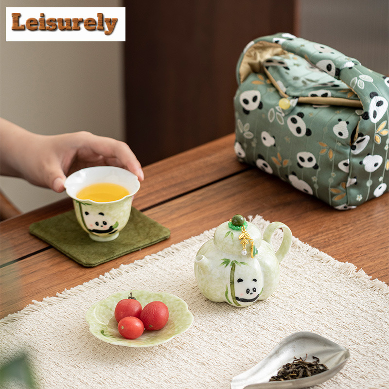 Hand-painted Panda Travel Tea  - Camping Cooking Gear 评论和价格