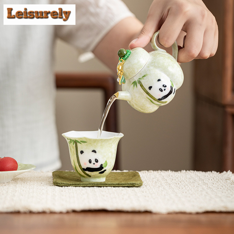 Hand-painted Panda Travel Tea  - Camping Cooking Gear 评论和价格
