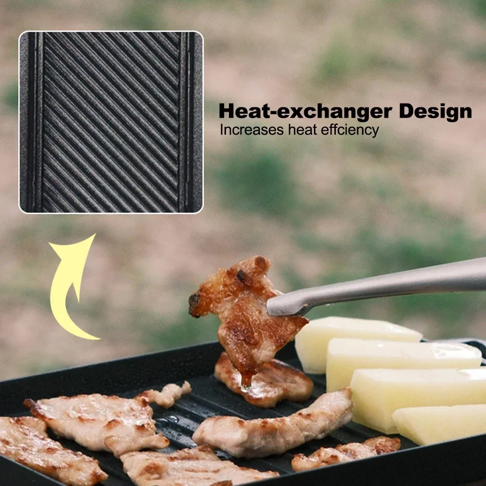 Mini Grill Plate Set Thickened - Camping Cooking Candle 评论和价格