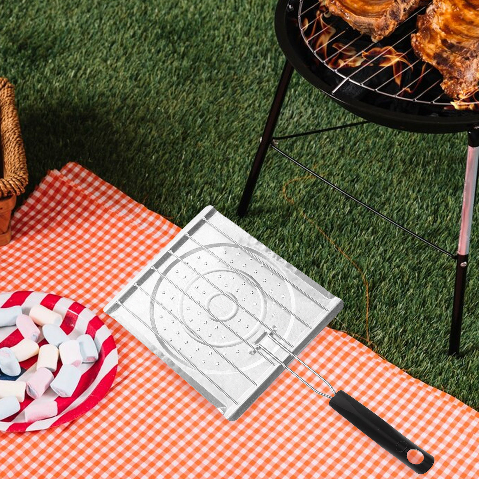 Noncoated Perforated Toaster G - Camping Cooking Basket 评论和价格