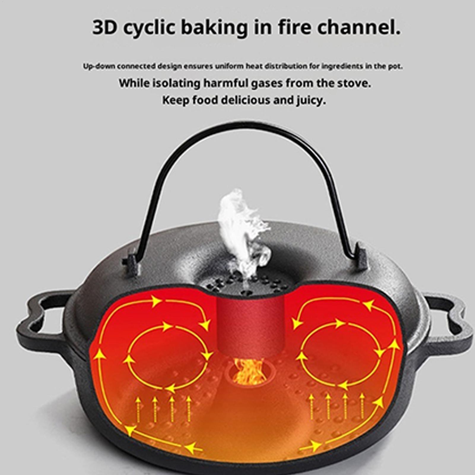 Cauldron Pot for Cooking Non-S - Camp Dutch Oven Cast 评论和价格