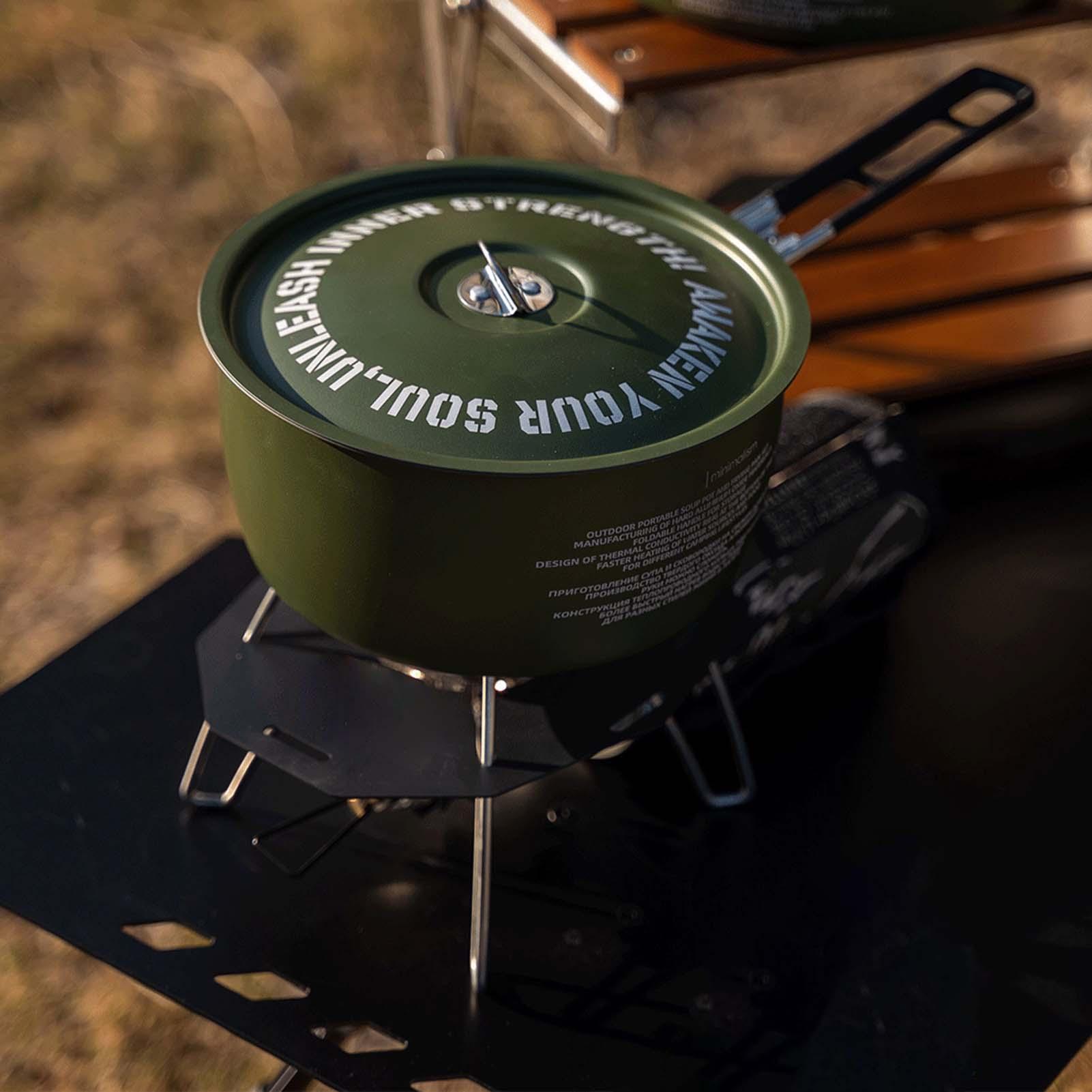Camping Cookware Set Camping F - Camping Cooking Set Detachable Handle 评论和价格