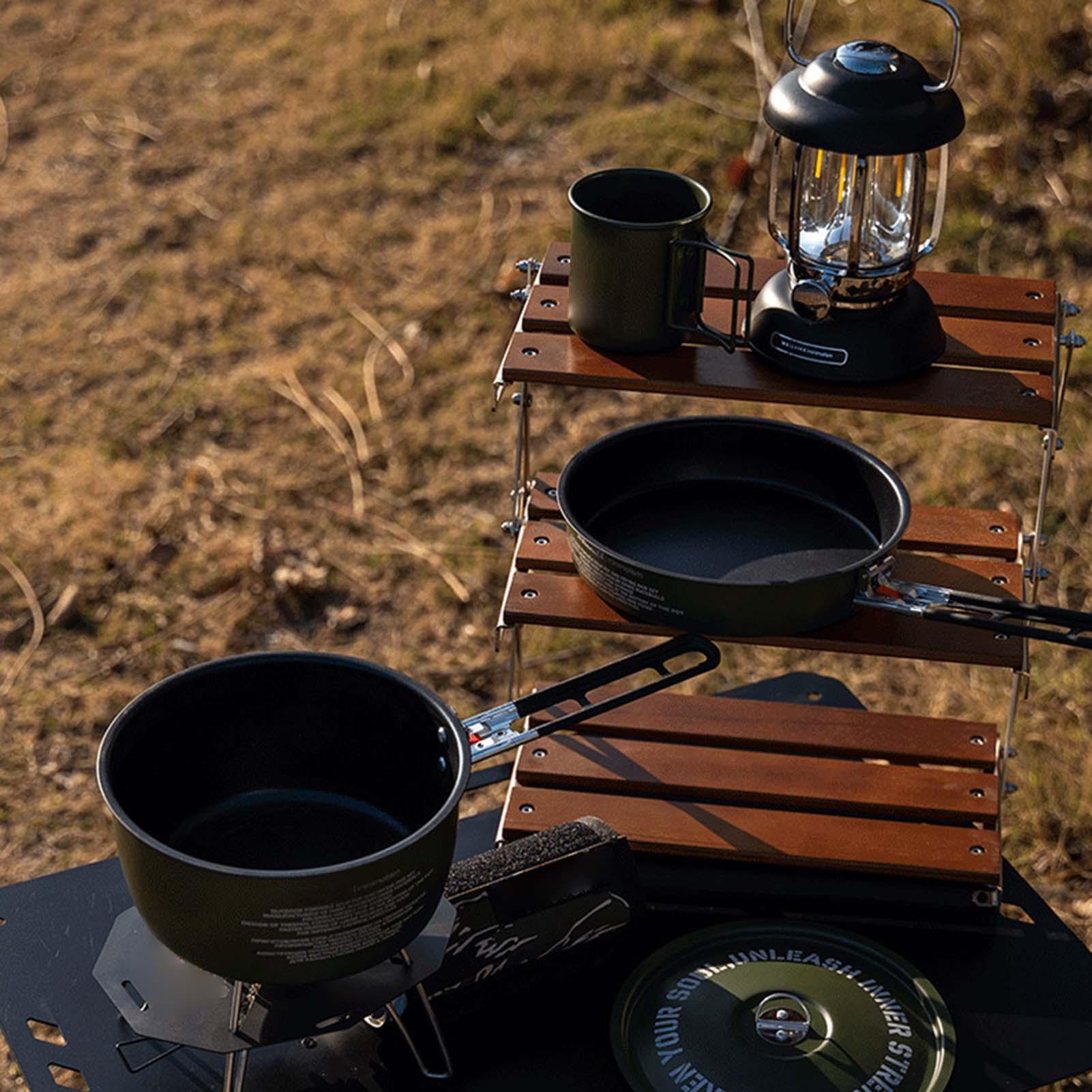 Camping Cookware Set Camping F - Camping Cooking Set Detachable Handle 评论和价格