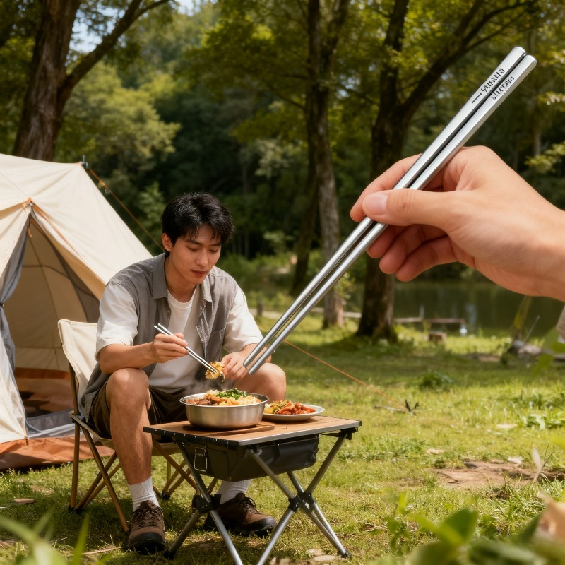 Durable Portable Titanium Chop - Camping Cooking Noodles 评论和价格