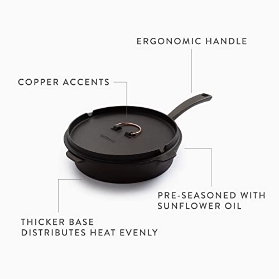 6-Inch All-In-One Cast Iron Sk - Camp Dutch Oven Cast 评论和价格