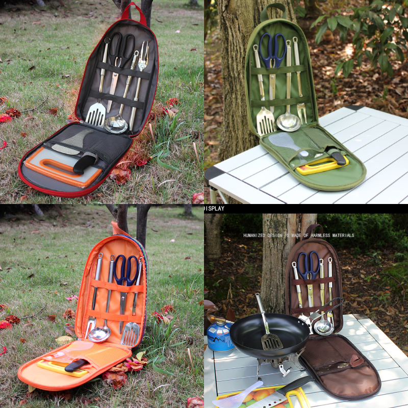 7pcs Camping Kitchen Utensil S - Camping Cooking Pack 评论和价格