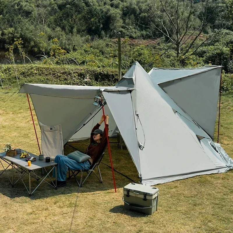 For New Pyramid Tent With Snow - Camping Cooking Snow 评论和价格