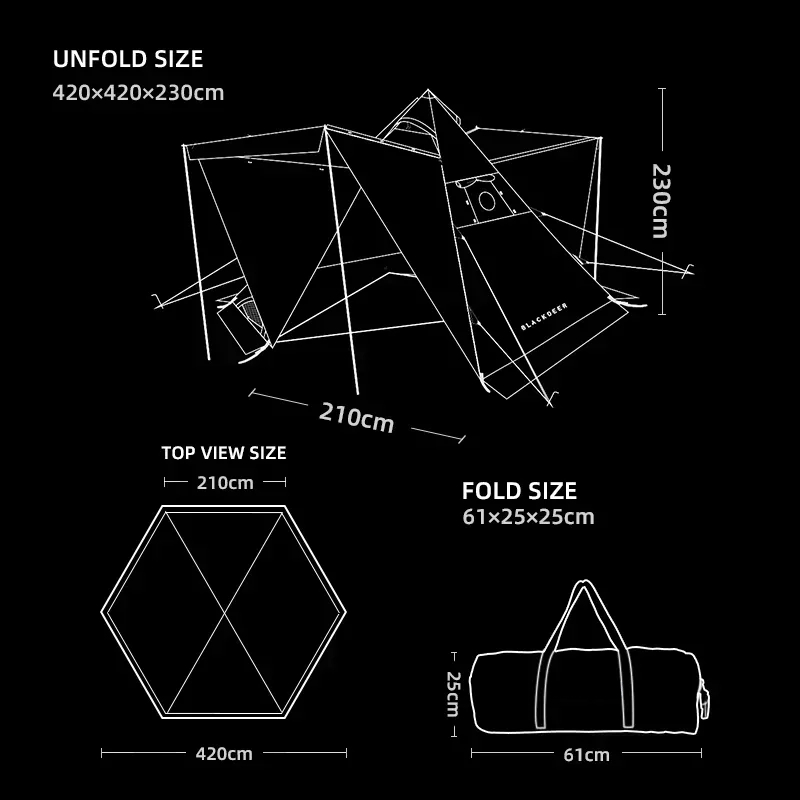 For New Pyramid Tent With Snow - Camping Cooking Snow 评论和价格
