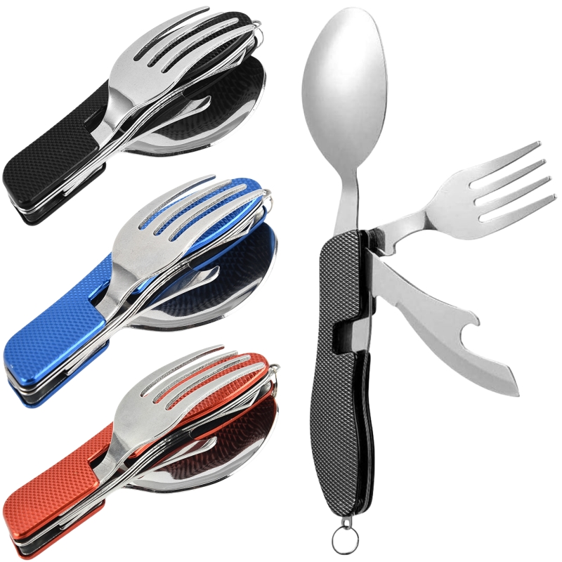 4 in1 Foldable Camping Utensil - Camping Cooking Cutlery Set 评论和价格