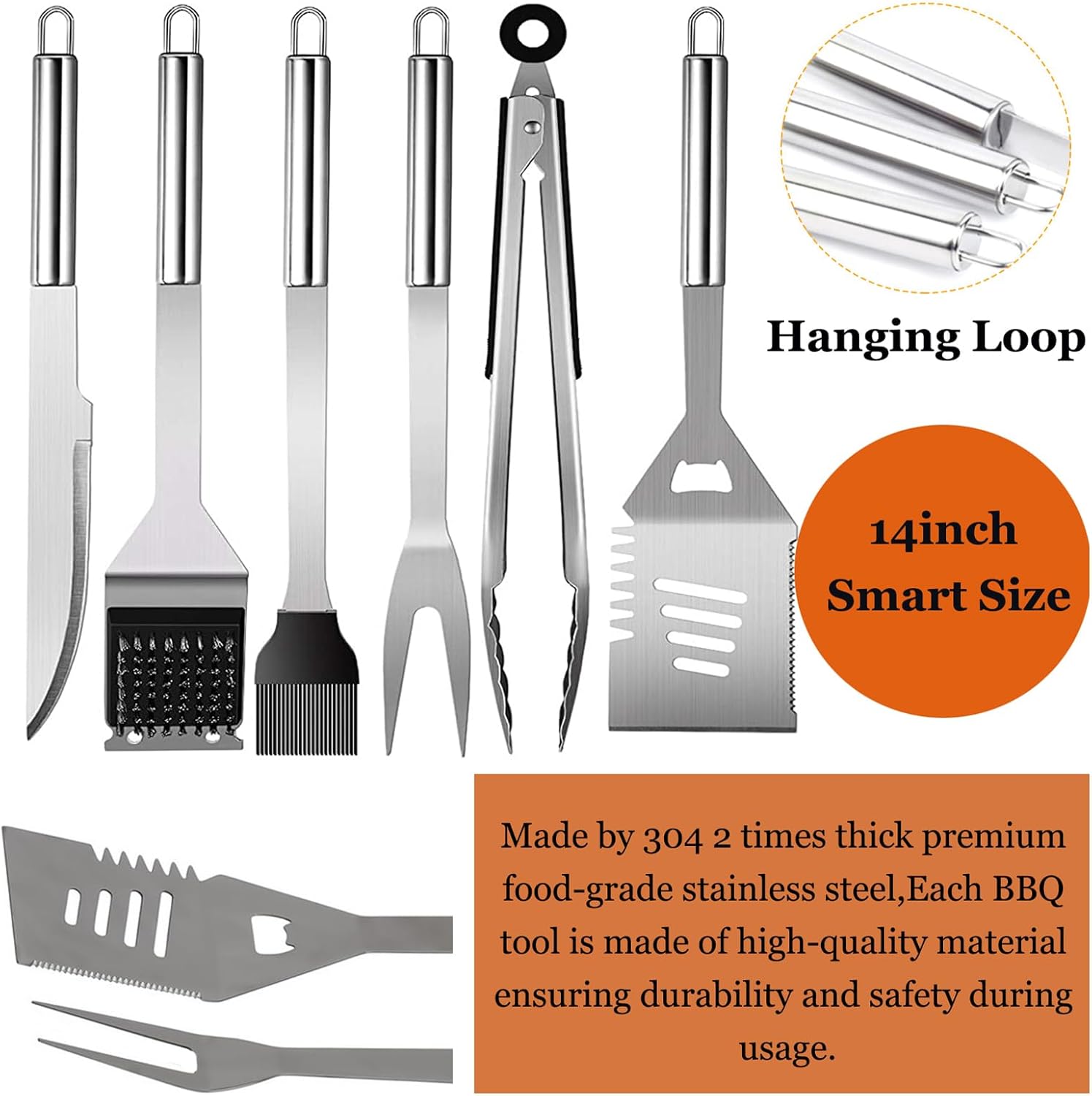 Grill Set with Apron for Men,  - Camping Cooking Set 评论和价格