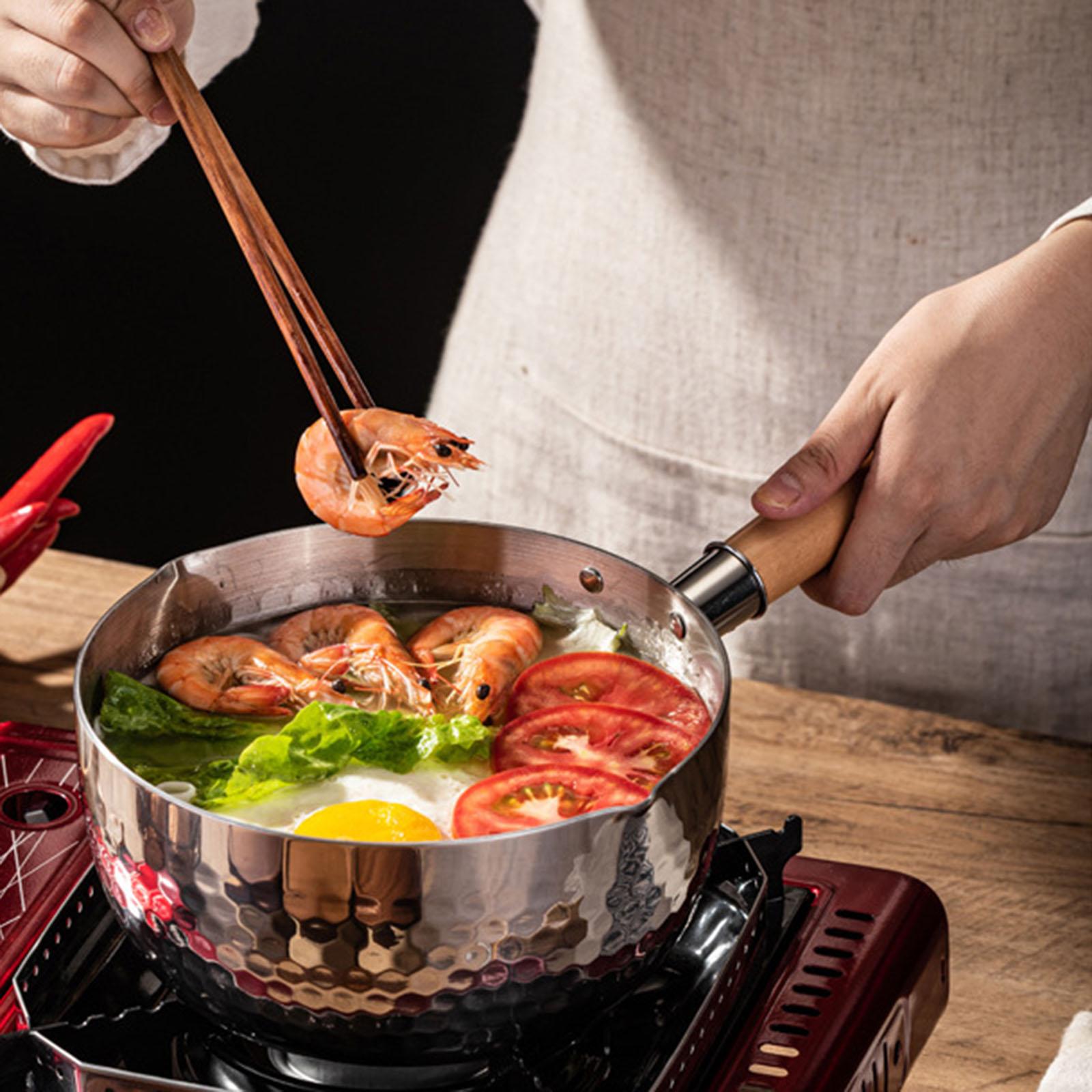 Japanese Saucepan with Lid Sma - Camping Cooking Noodles 评论和价格