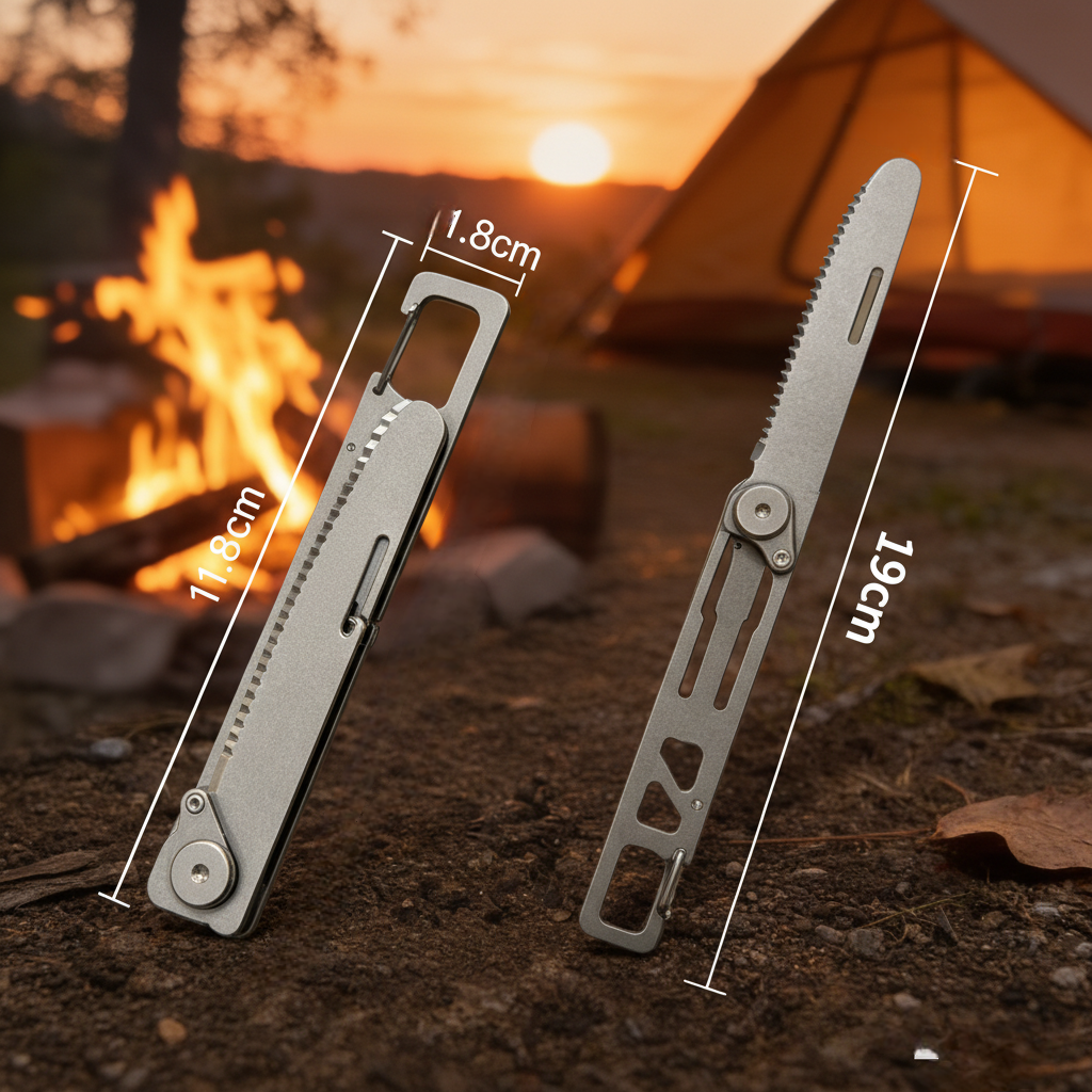 Titanium Folding Spoon and For - Camping Cooking Basket 评论和价格