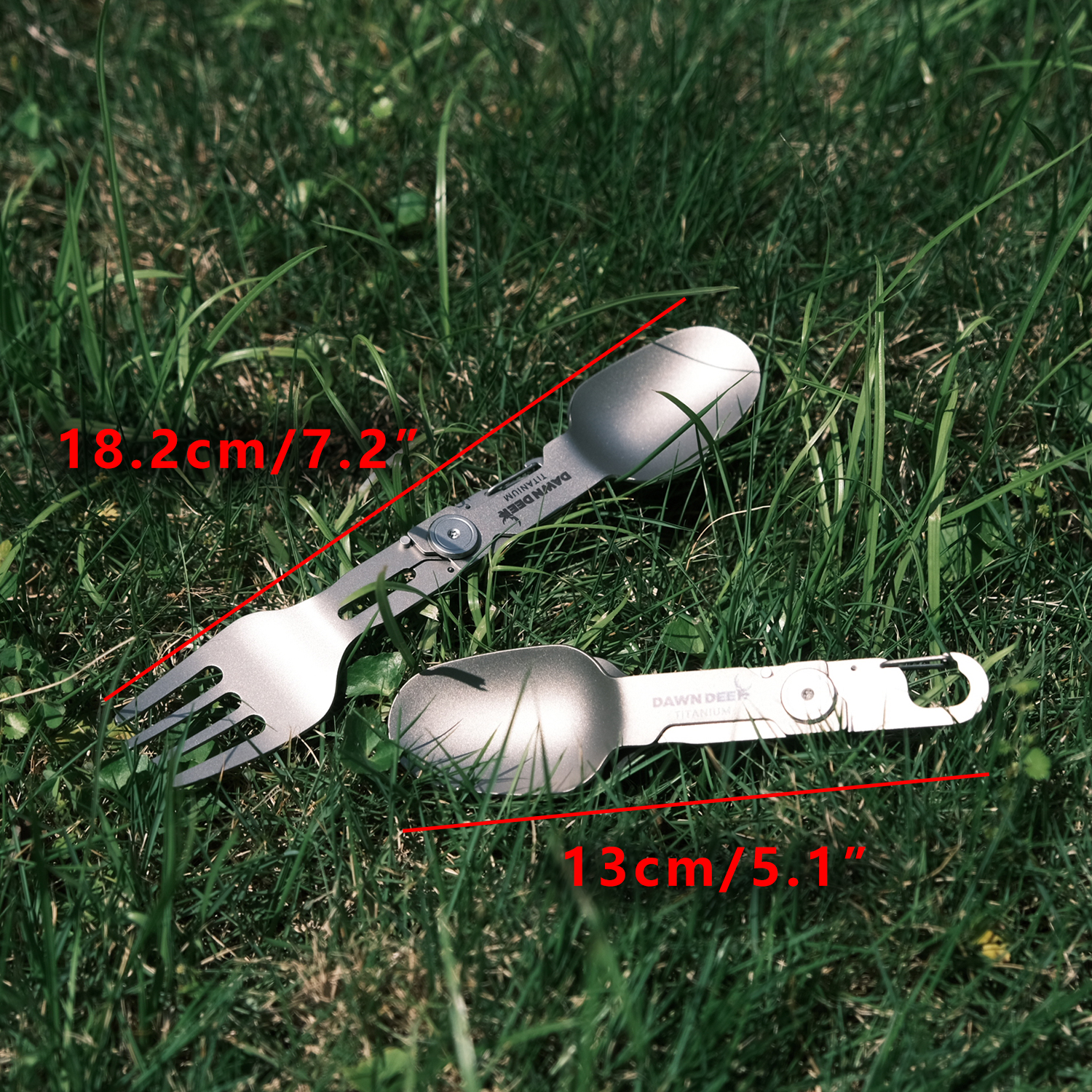 Titanium Folding Spoon and For - Camping Cooking Basket 评论和价格
