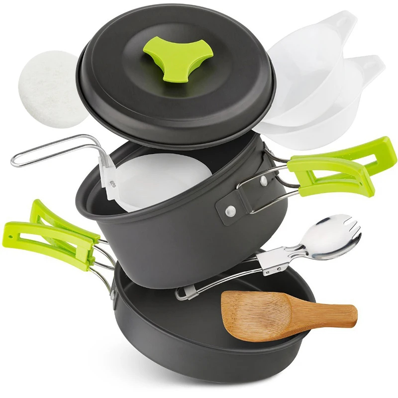 Portable Durable Camping Cookw - Camping Cooking Pack 评论和价格