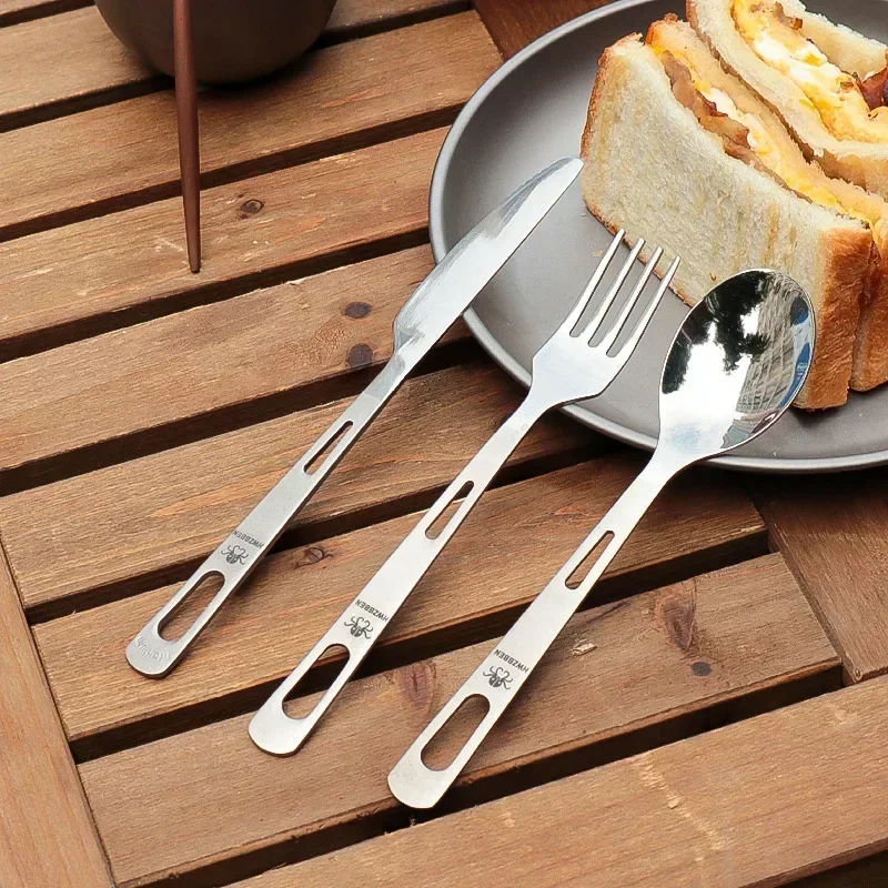HWZBBEN Titanium Fork Spoon Kn - Camping Cooking Cutlery Set 评论和价格