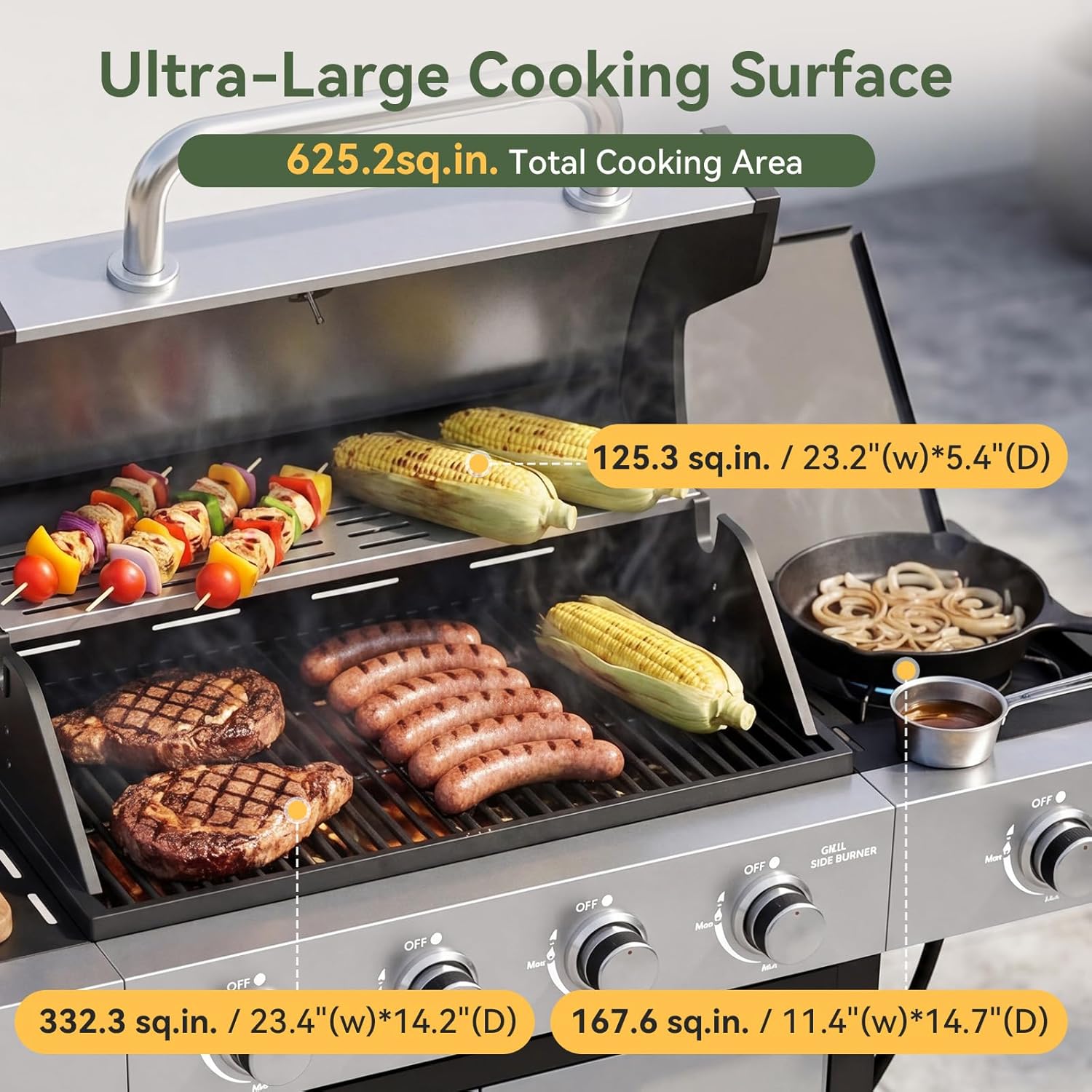 Stainless Steel Propane Gas Gr - Camping Cooking Cast Iron 评论和价格