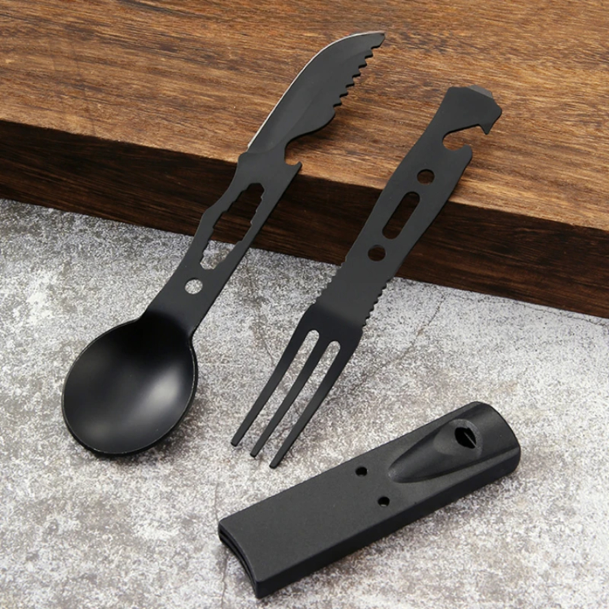 Outdoor Set Multi functional C - Camping Cooking Cutlery Set 评论和价格