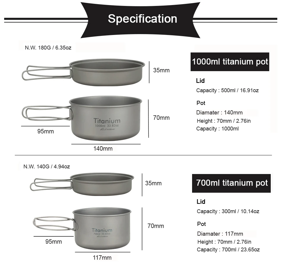 APG Ultralight Titanium Pan Ou - Camping Cooking Basket 评论和价格
