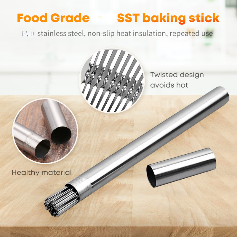 Stainless Steel Barbecue Skewe - Camping Cooking Candle 评论和价格