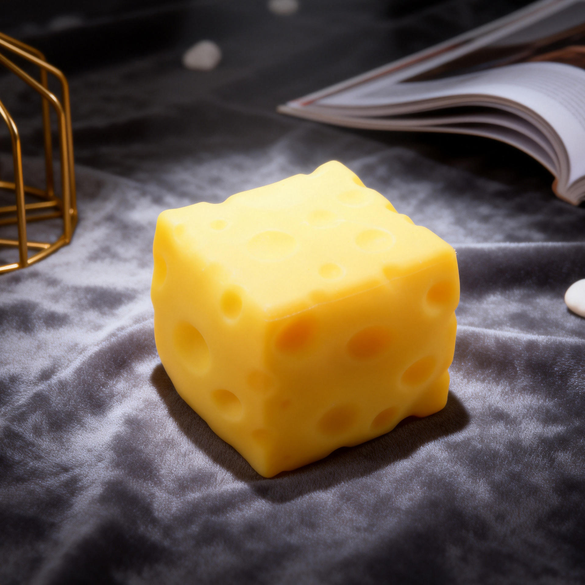 =/Jumbo Cheese Cube Stress Bal - Fire Starter Cube 评论和价格