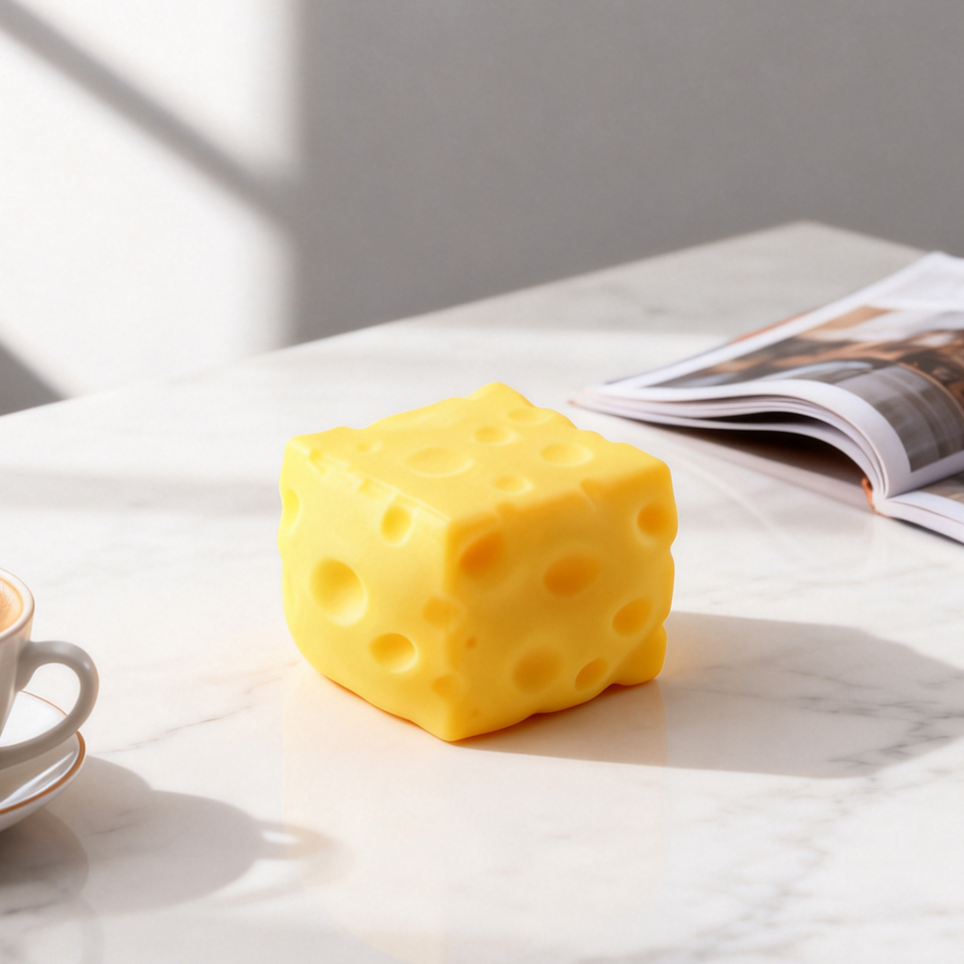 =/Jumbo Cheese Cube Stress Bal - Fire Starter Cube 评论和价格