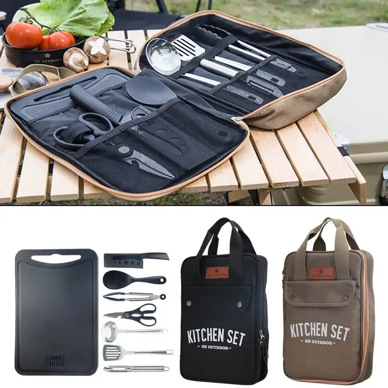 8pcs Camping Kitchen Cookware  - Camping Cooking Pack 评论和价格