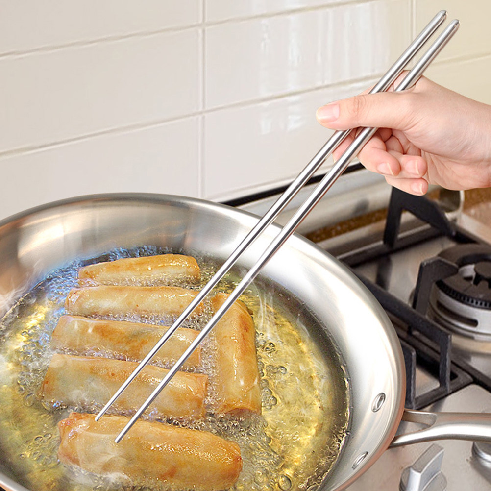 1Pair 36Cm Extra Long Stainles - Camping Cooking Tips 评论和价格