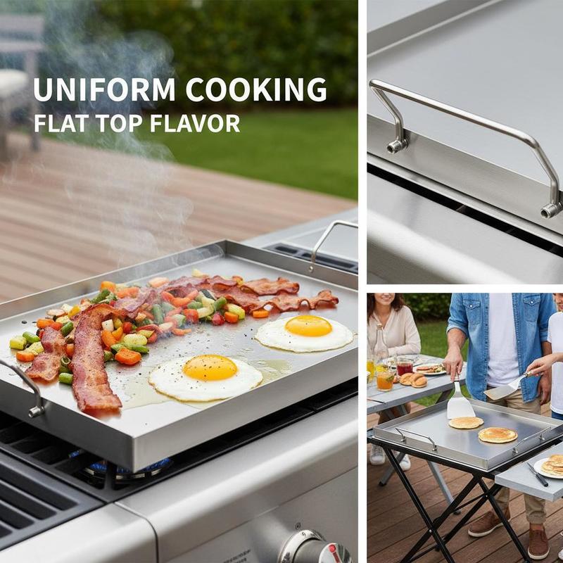 Flat Top Grill Plate 23x16 inc - Camping Cooking Tools 评论和价格