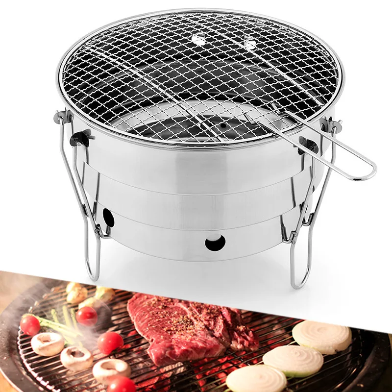 Outdoor BBQ Folding Split Port - Camping Cooking Fire Pit 评论和价格
