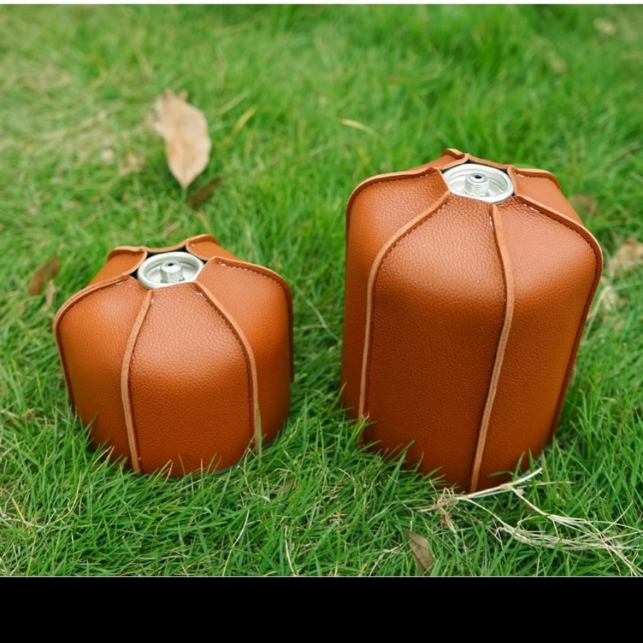 1 pc Camping Flat Gas Tank Lea - Camping Cooking Cover 评论和价格