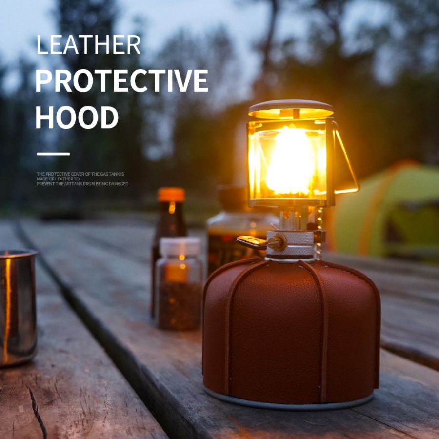 1 pc Camping Flat Gas Tank Lea - Camping Cooking Cover 评论和价格