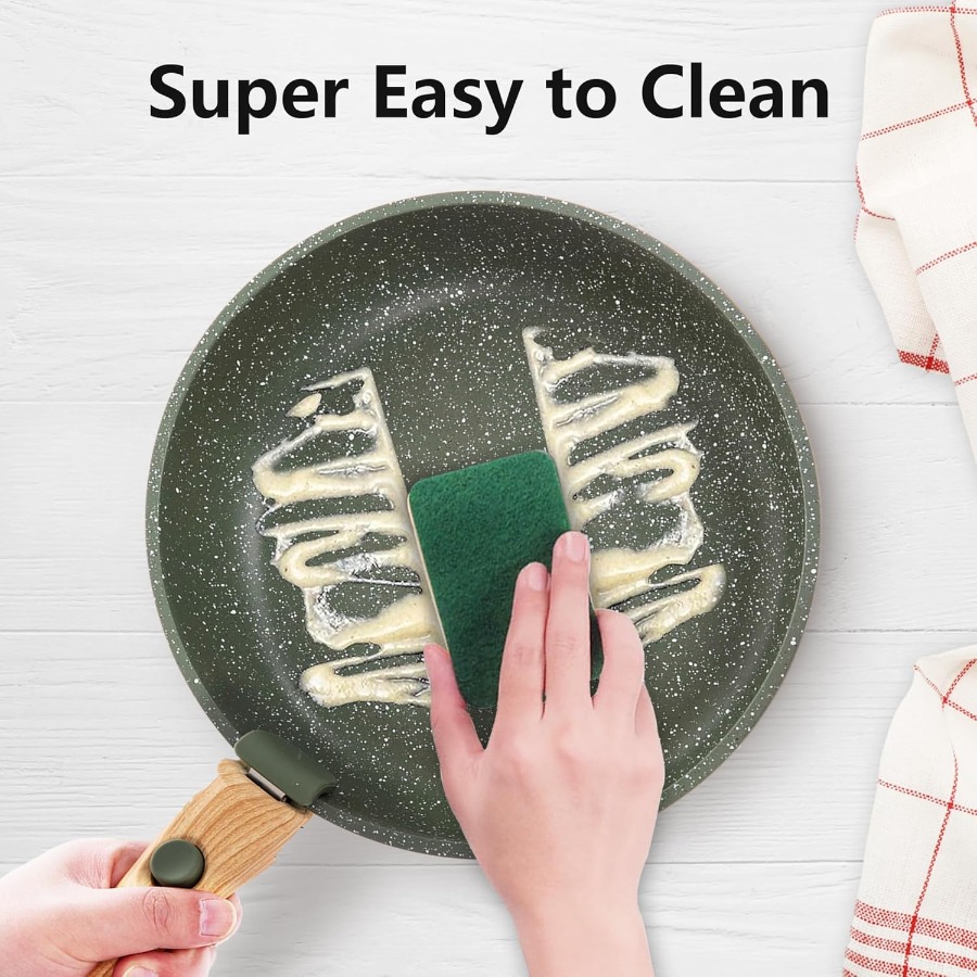 10 Pcs Non-Stick Kitchen Cookw - Camping Cooking Set Detachable Handle 评论和价格