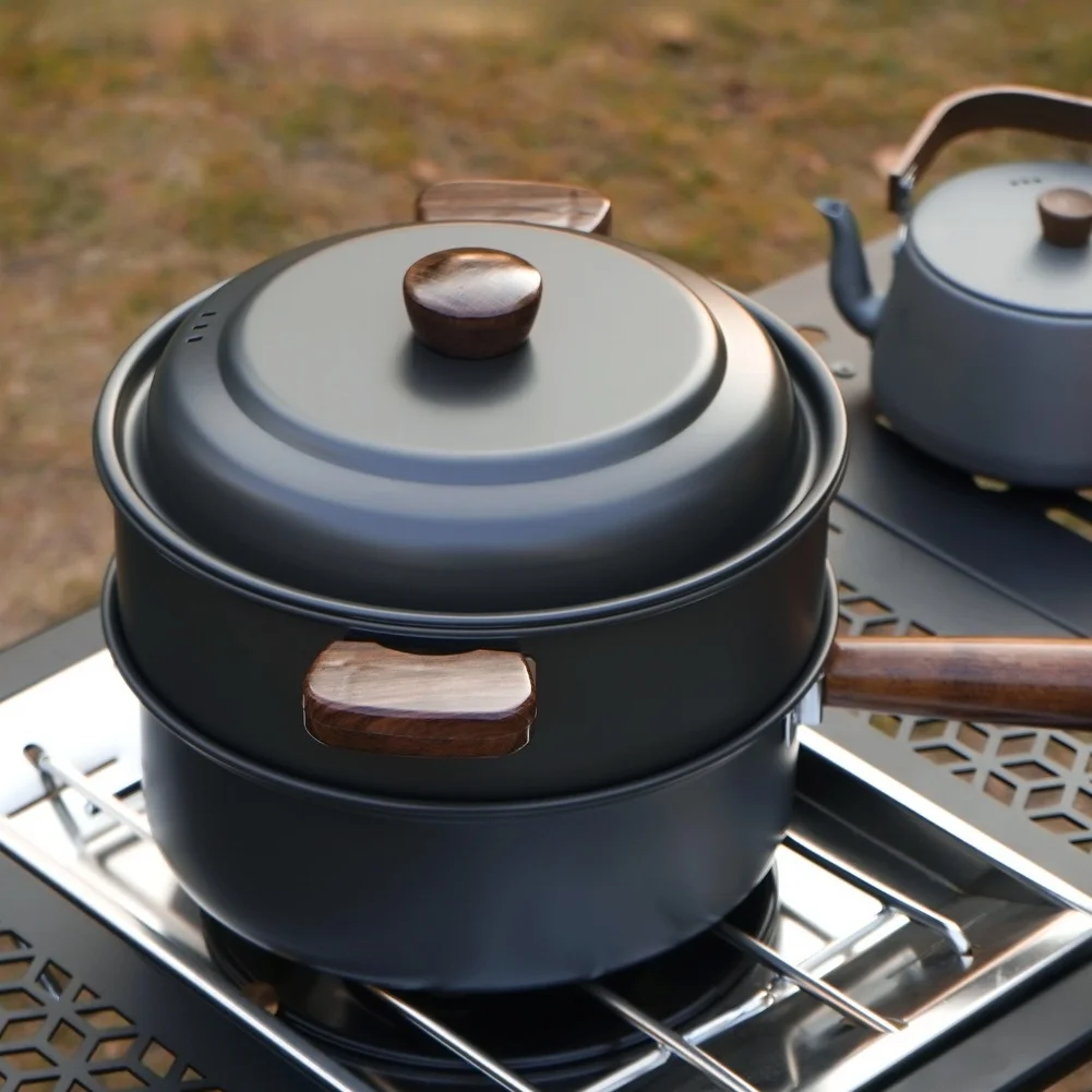 3L Camping Cooking Pot Set Alu - Camping Outdoor Cooking Set 评论和价格