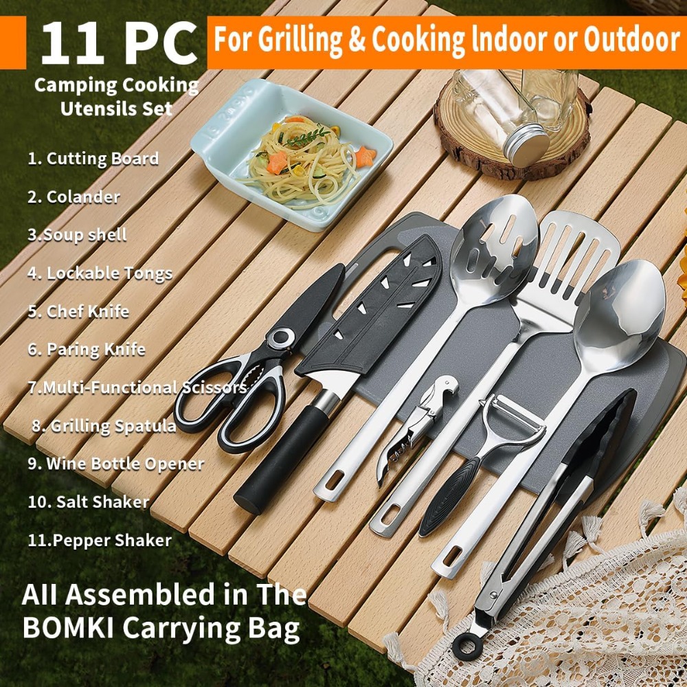 Camping Cooking Utensil Set 10 - Camping Cooking Set 评论和价格