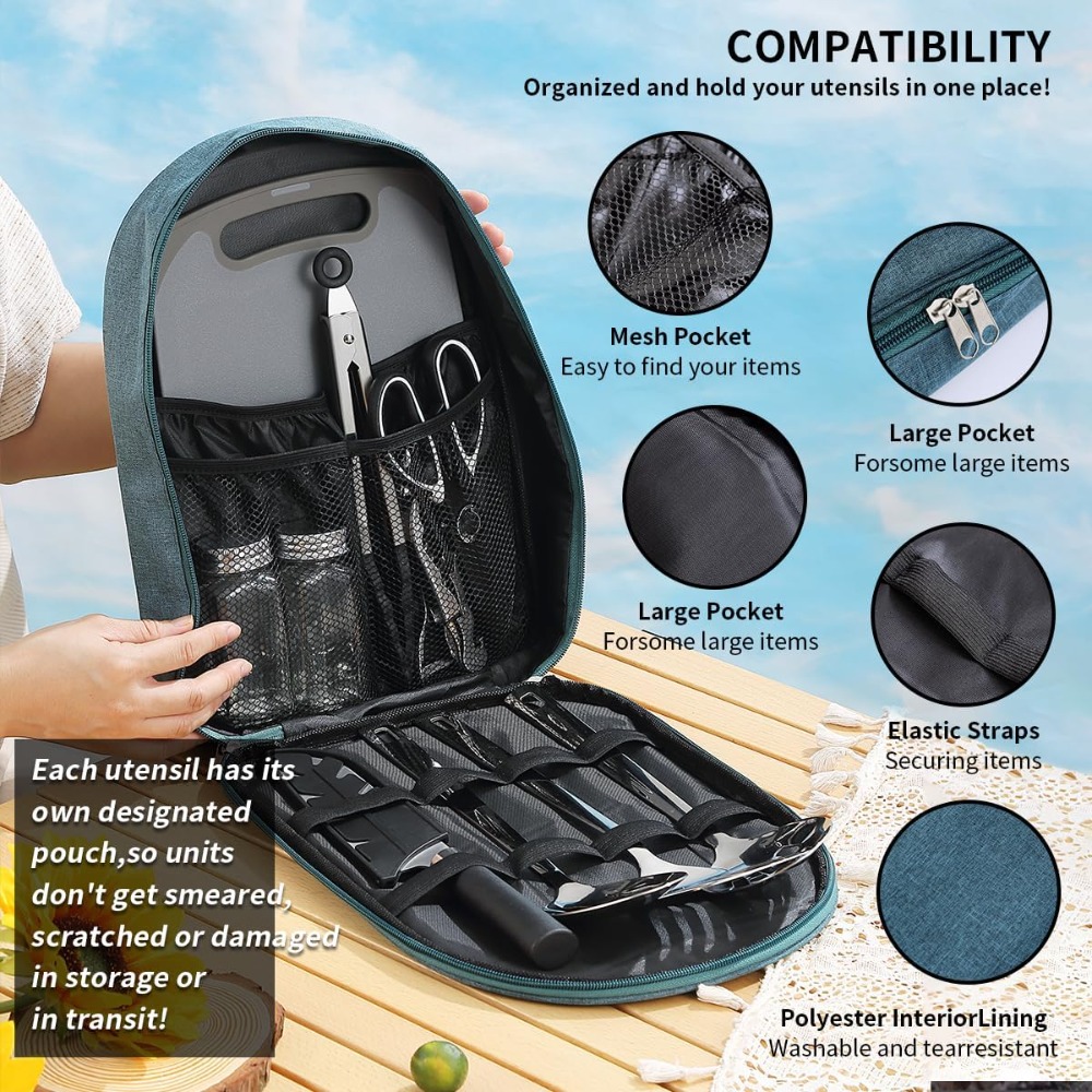 Camping Cooking Utensil Set 10 - Camping Cooking Set 评论和价格